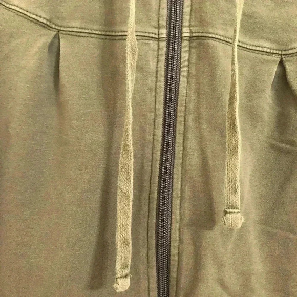 Joe Fresh Green Zippered Hoodie Size Extra Small - Picture 5 of 16
